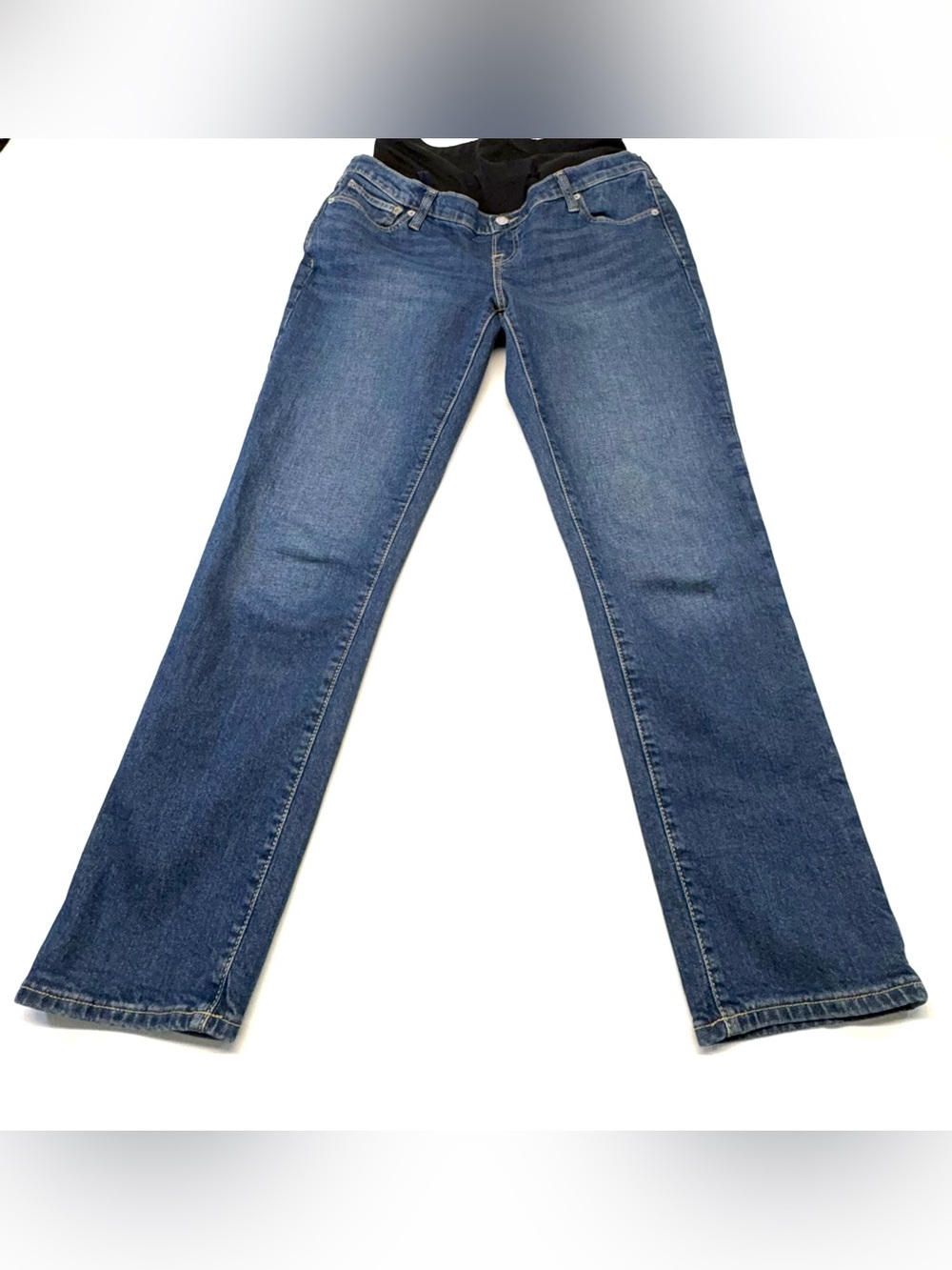 GAP Maternity Full Panel Straight Leg Jeans Size31/12 Excellent Used Condition